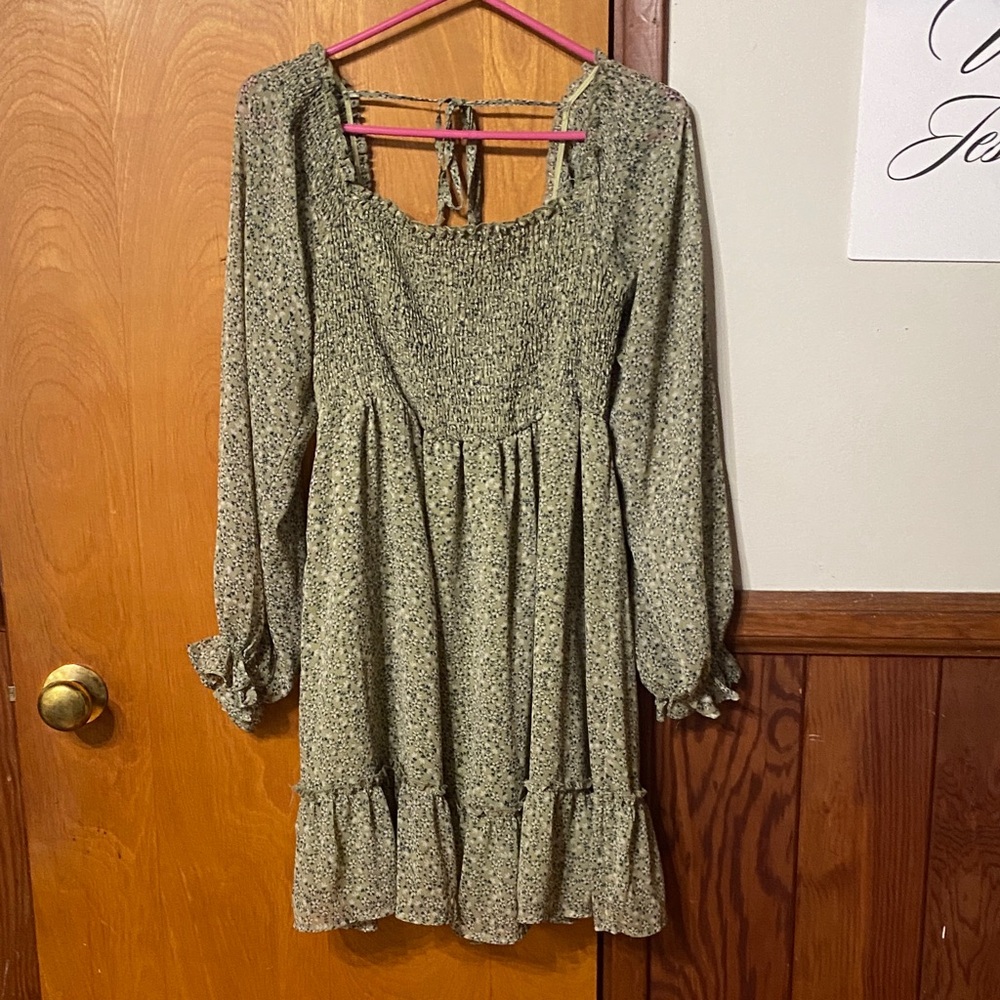 Floral Long Sleeve Dress